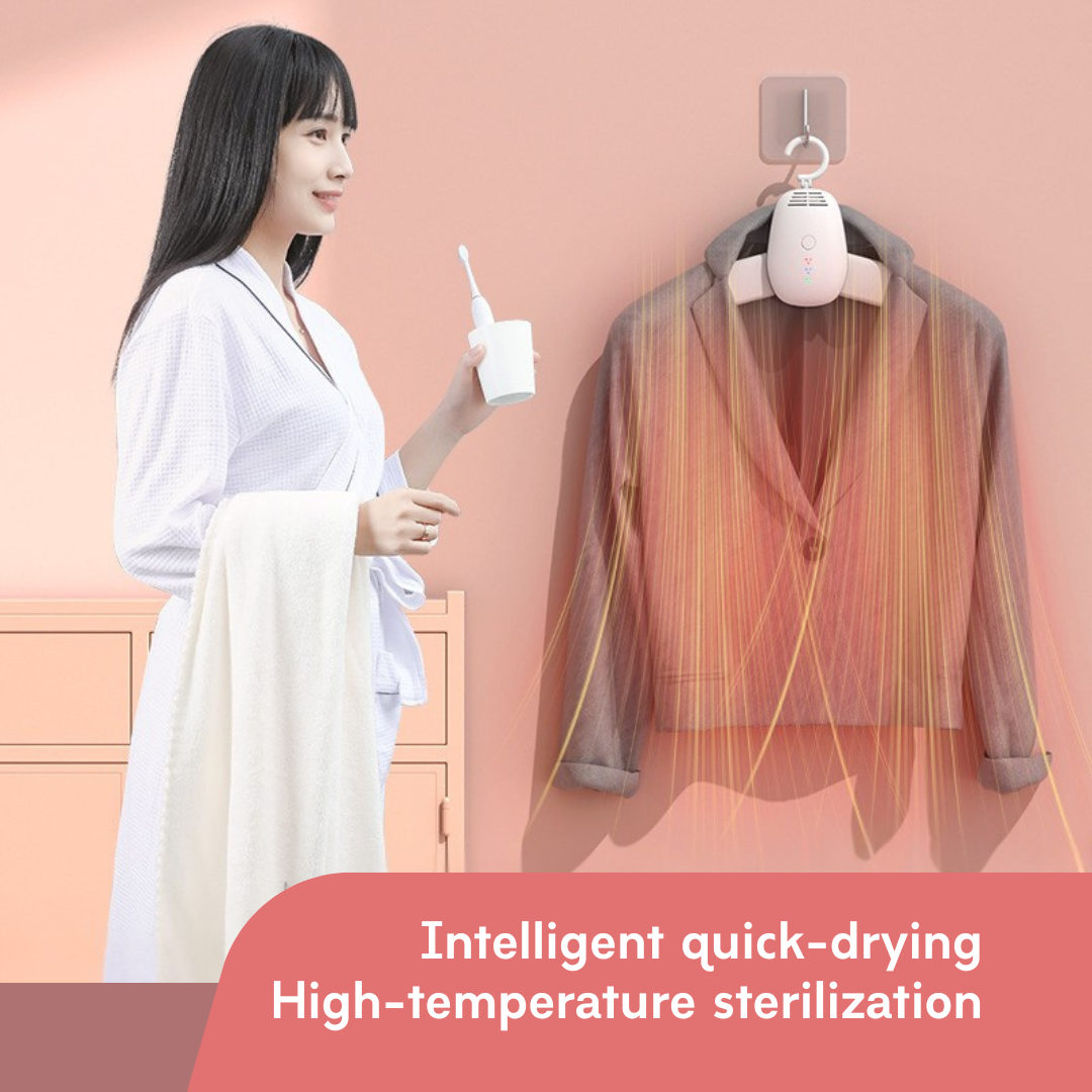 Quick drying clothes hanger