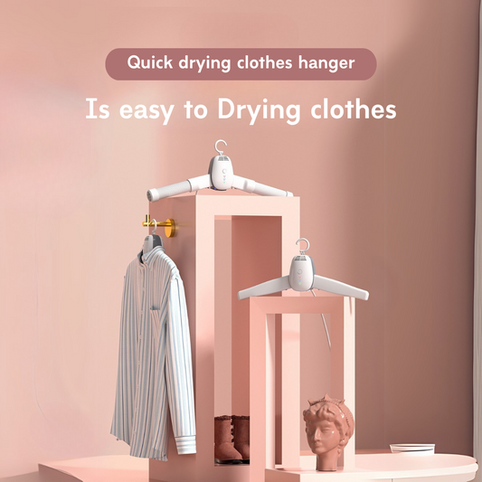 Quick drying clothes hanger