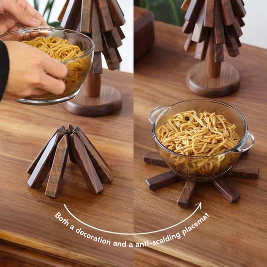 Black walnut grove anti-scalding placemat
