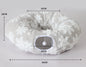 Plush Tunnel Cat Bed